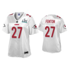 Women's Kansas City Chiefs #27 Rashad Fenton Super Bowl LIV Champions White Jersey