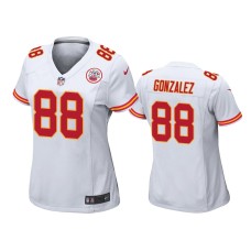 Women's Kansas City Chiefs #88 White Tony Gonzalez Nike Game Jersey