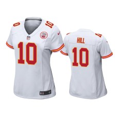 Women's Kansas City Chiefs #10 White Tyreek Hill Nike Game Jersey