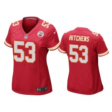 Women's Kansas City Chiefs #53 Red Anthony Hitchens Nike Game Jersey