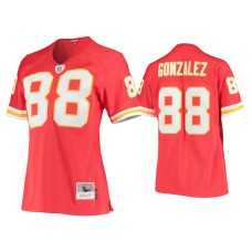 Women's Kansas City Chiefs #88 Tony Gonzalez Red Legacy Replica Jersey