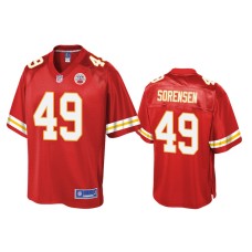 Youth Kansas City Chiefs #49 Red Daniel Sorensen Pro Line Jersey