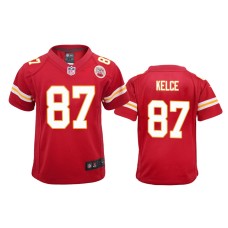 Youth Kansas City Chiefs #87 Red Travis Kelce Nike Game Jersey