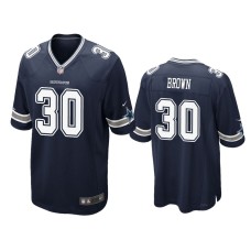 Men's Dallas Cowboys #30 Navy Anthony Brown Nike Game Jersey