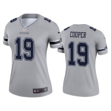 Women's Dallas Cowboys #19 Amari Cooper Silver Inverted Legend Jersey