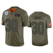 Men's Dallas Cowboys #30 Anthony Brown Camo 2019 Salute to Service Limited Jersey