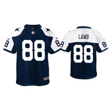 Youth Dallas Cowboys #88 CeeDee Lamb Navy Alternate Game Jersey