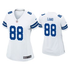 Men's Dallas Cowboys #88 CeeDee Lamb White 2020 NFL Draft Game Jersey