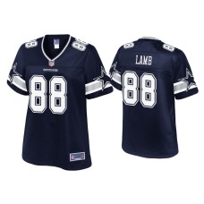 Women's Dallas Cowboys #88 CeeDee Lamb Navy Pro Line Jersey