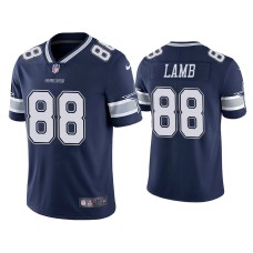 Men's Dallas Cowboys #88 CeeDee Lamb Navy 2020 NFL Draft Vapor Limited Jersey