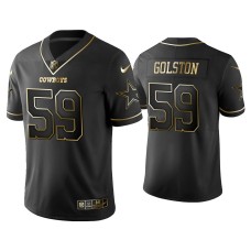 Men's Dallas Cowboys #59 Golden Edition Vapor Limited Chauncey Golston Black Jersey