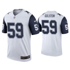 Men's Dallas Cowboys #59 Color Rush Legend Chauncey Golston White Jersey