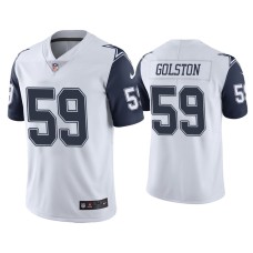 Men's Dallas Cowboys #59 Color Rush Limited Chauncey Golston White Jersey