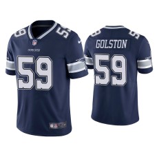 Men's Dallas Cowboys #59 Chauncey Golston Vapor Limited Navy Jersey