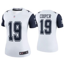 Women's Dallas Cowboys #19 Amari Cooper White Color Rush Legend Jersey