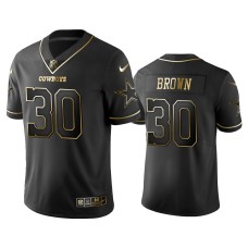 Men's Dallas Cowboys #30 2019 Golden Edition Vapor Untouchable Limited Anthony Brown Black Jersey