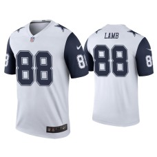 Men's Dallas Cowboys #88 Color Rush Legend CeeDee Lamb White Jersey