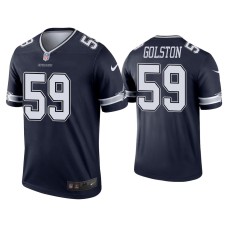 Men's Dallas Cowboys #59 Chauncey Golston Navy Legend Jersey