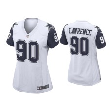 Women's Dallas Cowboys #90 DeMarcus Lawrence White Alternate Game Jersey