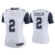 Women's Dallas Cowboys #2 Color Rush Legend Greg Zuerlein White Jersey