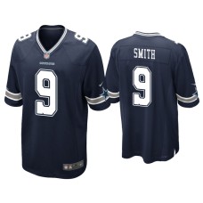 Men's Dallas Cowboys #9 Jaylon Smith Navy Game Jersey