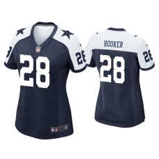 Women's Dallas Cowboys #28 Malik Hooker Navy Alternate Game Jersey