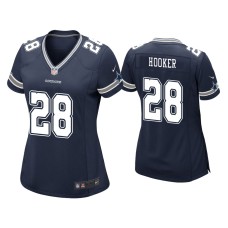 Women's Dallas Cowboys #28 Malik Hooker Navy Game Jersey