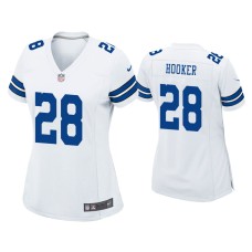 Women's Dallas Cowboys #28 Malik Hooker White Game Jersey