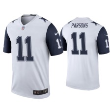 Men's Dallas Cowboys #11 Color Rush Legend Micah Parsons White Jersey