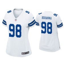 Women's Dallas Cowboys #98 Quinton Bohanna White Game Jersey