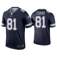 Men's Dallas Cowboys #81 Simi Fehoko Navy Legend Jersey