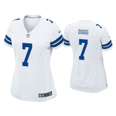 Women's Dallas Cowboys #7 Trevon Diggs White Game Jersey