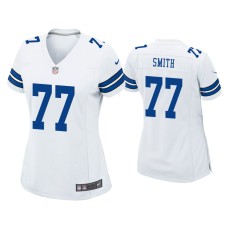 Women's Dallas Cowboys #77 Tyron Smith White Game Jersey