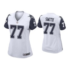 Women's Dallas Cowboys #77 Tyron Smith White Alternate Game Jersey