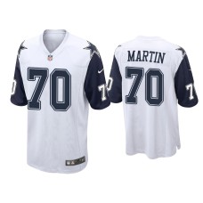 Men's Dallas Cowboys #70 Zack Martin White Alternate Game Jersey