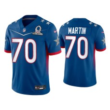 Men's Dallas Cowboys #70 Zack Martin 2022 NFC Pro Bowl Royal Game Jersey