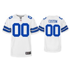 Youth Dallas Cowboys #00 Custom White Game Jersey