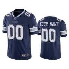 Men's Dallas Cowboys #00 Custom 100th Season Navy Vapor Limited Jersey