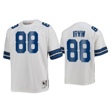 Men's Dallas Cowboys #88 Michael Irvin White 1977 Throwback Authentic Jersey