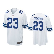 Men's Dallas Cowboys #23 Darian Thompson White Game Jersey