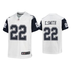 Youth Dallas Cowboys #22 Emmitt Smith White Alternate Game Jersey