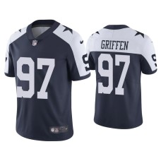 Men's Dallas Cowboys #97 Everson Griffen Vapor Limited Navy Jersey