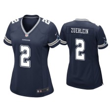 Women's Dallas Cowboys #2 Greg Zuerlein Navy Game Jersey