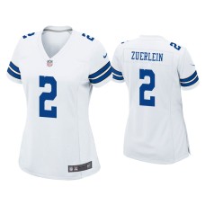 Women's Dallas Cowboys #2 Greg Zuerlein White Game Jersey