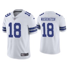 Men's Dallas Cowboys #18 James Washington Vapor Limited White Jersey