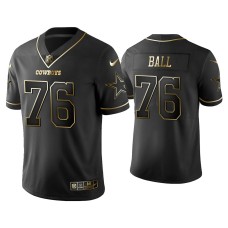 Men's Dallas Cowboys #76 Golden Edition Vapor Limited Josh Ball Black Jersey