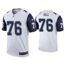 Men's Dallas Cowboys #76 Color Rush Legend Josh Ball White Jersey