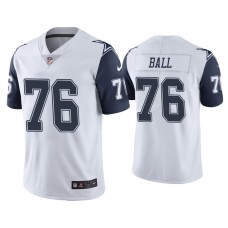 Men's Dallas Cowboys #76 Color Rush Limited Josh Ball White Jersey