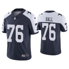 Men's Dallas Cowboys #76 Josh Ball Vapor Limited Navy Jersey