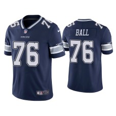 Men's Dallas Cowboys #76 Josh Ball Vapor Limited Navy Jersey